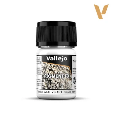 Vallejo 73.101 Titanium White Pigment FX Powder 35ml Pot