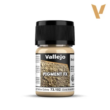 Vallejo 73.102 Light Yellow Ocre Pigment FX Powder 35ml Pot