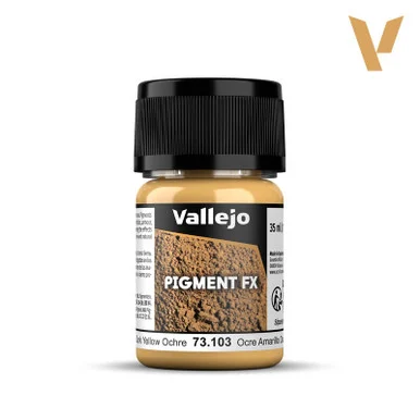 Vallejo 73.103 Dark Yellow Ocre Pigment FX Powder 35ml Pot