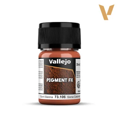 Vallejo 73.106 Burnt Sienna Pigment FX Powder 35ml Pot