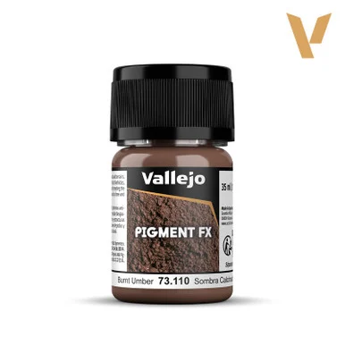 Vallejo 73.110 Burnt Umber Pigment FX Powder 35ml Pot