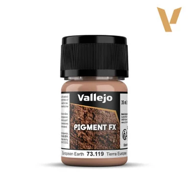Vallejo 73.119 European Earth Pigment FX Powder 35ml Pot