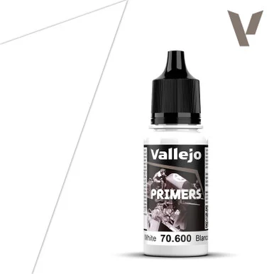 Vallejo 70.600 Primer - White, 18 ml Bottle