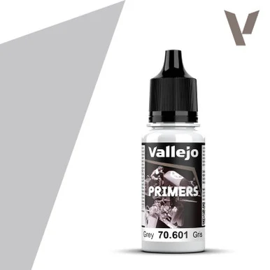 Vallejo 70.601 Model Color - Grey Surface Primer, 18 ml Bottle