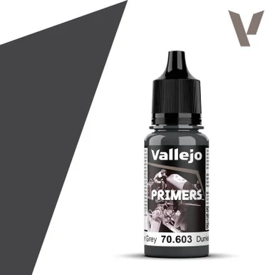 Vallejo 70.603 Model Color - German Panzer Grey RAL 7021 Surface Primer, 18 ml Bottle