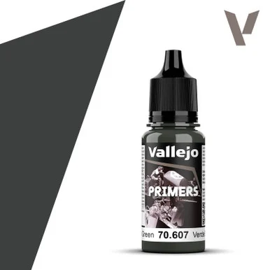 Vallejo 70.607 Model Color - Uk Bronze Green Primer, 18 ml Bottle