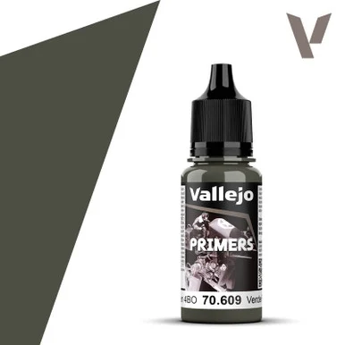 Vallejo 70.609 Model Color - Russian Green 4BO Primer, 18 ml Bottle