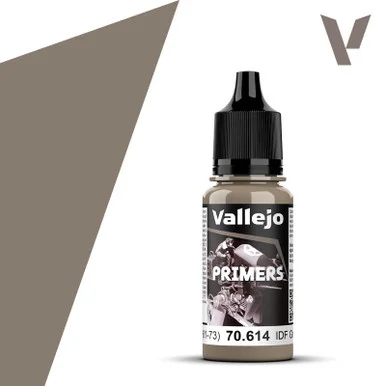 Vallejo 70.614 Model Color - IDF Israeli Sand Grey Primer, 18 ml Bottle
