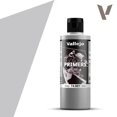 VAL74601: Auxiliary Products: Grey Primer (200ml) - Vallejo