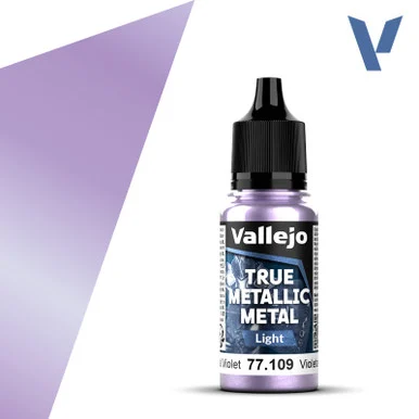 Vallejo 77109 Celestial Violet, Light True Metallic Metal 18ml Bottle