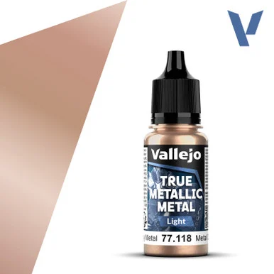 Vallejo 77118 Rusty Metal, Light True Metallic Metal 18ml Bottle