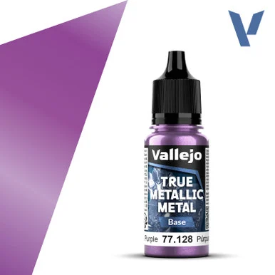 Vallejo 77128 Amethyst Purple, Base True Metallic Metal 18ml Bottle
