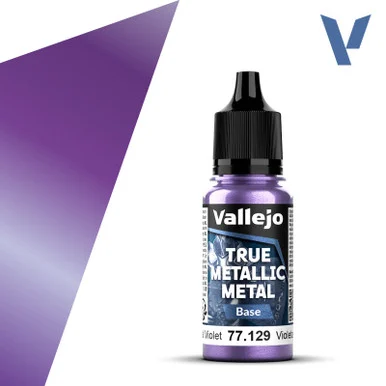 Vallejo 77129 Celestial Violet, Base True Metallic Metal 18ml Bottle