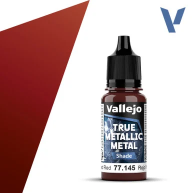 Vallejo 77145 Forged Red, Shade True Metallic Metal 18ml Bottle
