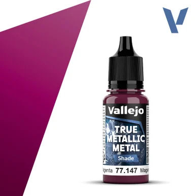 Vallejo 77147 Crimson Magenta, Shade True Metallic Metal 18ml Bottle