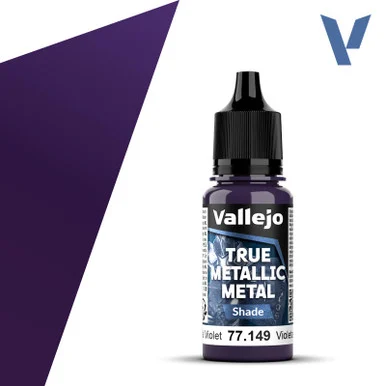 Vallejo 77149 Celestial Violet, Shade True Metallic Metal 18ml Bottle