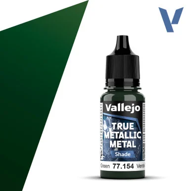 Vallejo 77154 Dusken Green, Shade True Metallic Metal 18ml Bottle
