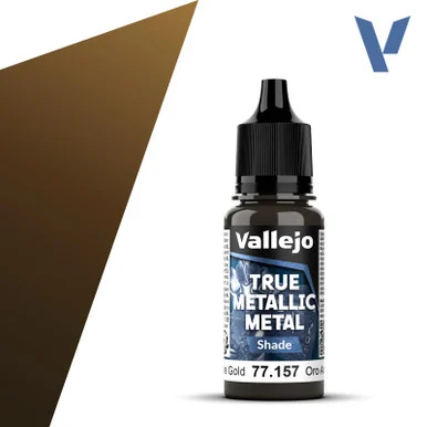 Vallejo 77157 Arcane Gold, Shade True Metallic Metal 18ml Bottle