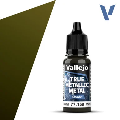 Vallejo 77159 Aged Metal, Shade True Metallic Metal 18ml Bottle