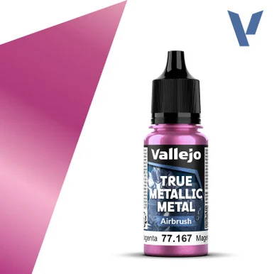 Vallejo 77167 Crimson Magenta, Airbrush True Metallic Metal 18ml Bottle