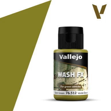 Vallejo 76.512 Dark Green Wash 35Ml