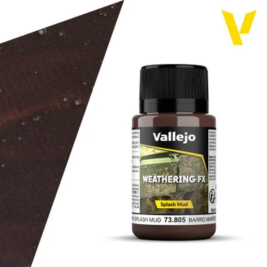 Vallejo 73.805 Brown Splash Mud 40ml