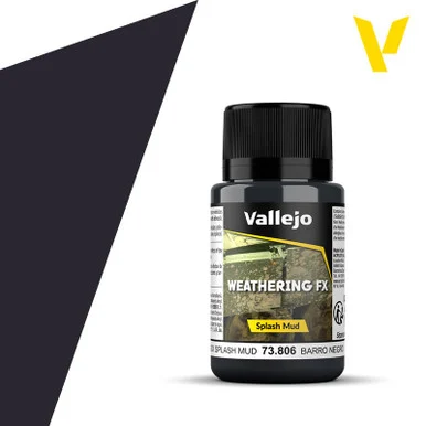Vallejo 73.806 Black Splash Mud 40ml
