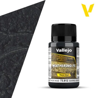 Vallejo 73.812 Black Thick Mud 40ml