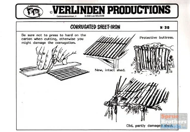 VER0030 1:35 Verlinden Corrugated Sheet Iron
