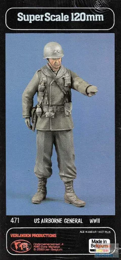 VER0471 120mm Verlinden Figure - US Airborne General WW2