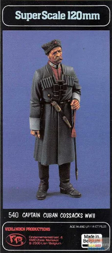VER0540 120mm Verlinden Figure - Captain Cuban Cossacks WW2