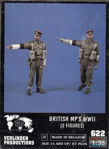 VER0622 1:35 Verlinden Figure Set - British MPs WWII (2 Figures)