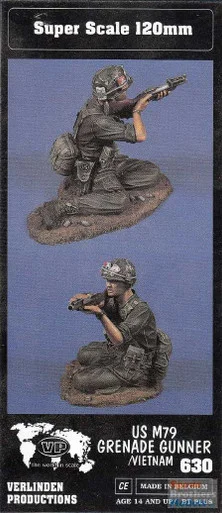 VER0630 120mm Verlinden Figure - US M79 Grenade Gunner Vietnam