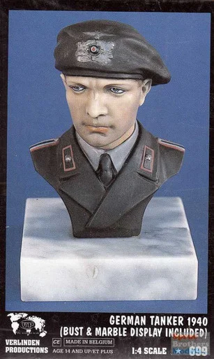 VER0699 1:4 Verlinden Figure Bust - German Tanker 1940