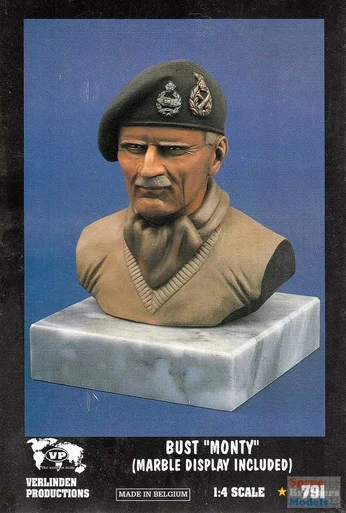 VER0791 1:4 Verlinden Figure Bust - Monty (marble display bas included)