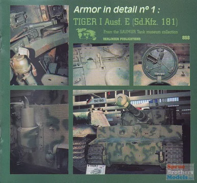 VER0858 Verlinden Armor In Detail #1 - Tiger I Ausf E Sd.Kfz.181