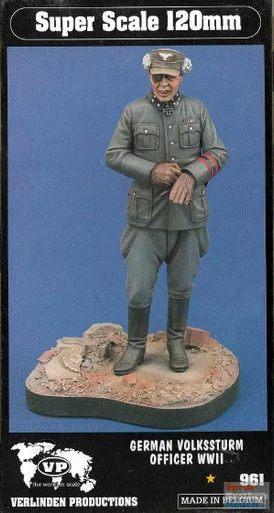 VER0961 120mm Verlinden Figure - German Volkssturm Officer WWII