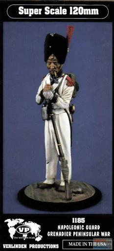 VER1185 120mm Verlinden Figure - Napoleonic Guard Grenadier Peninsular War