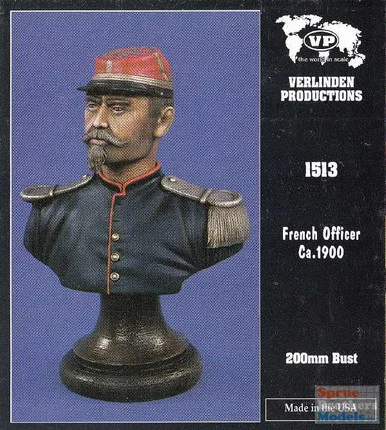 VER1513 200mm Verlinden Bust - French Officer ca.1900