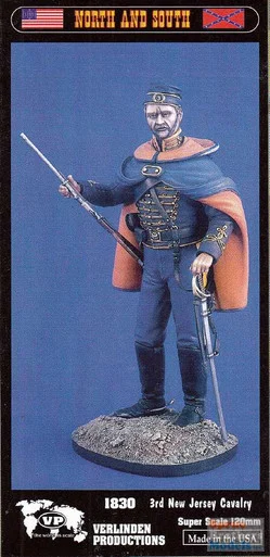 VER1830 120mm Verlinden North and South Figure - 3rd New Jersey Cavalry