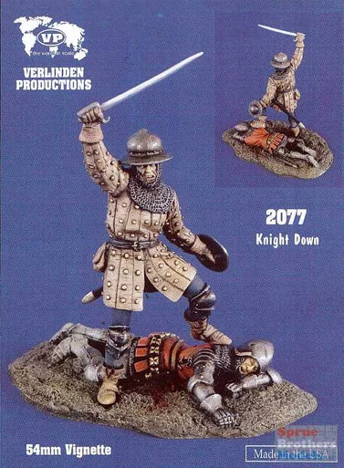 VER2077 54mm Verlinden Vignette - Knight Down