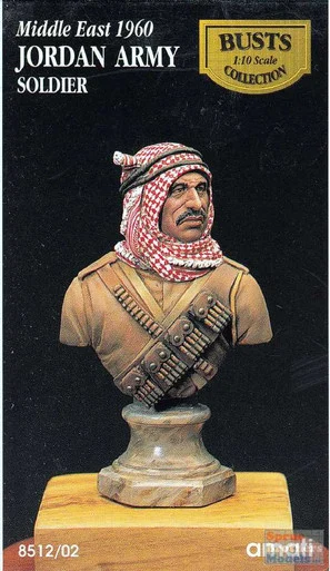 VER8512/02 1:10 Verlinden/Amati Bust - Jordan Army Soldier Middle East 1960
