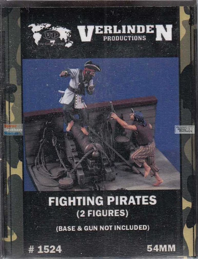 VERN1524 54mm Verlinden Fighting Pirates (2 figures)