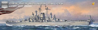 1/350 Very Fire USS Des Moines (Deluxe Version)