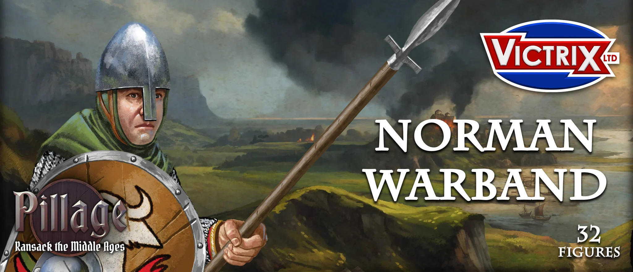 Victrix Limited Pillage Norman Warband 28 mm Scale Model Plastic Figures