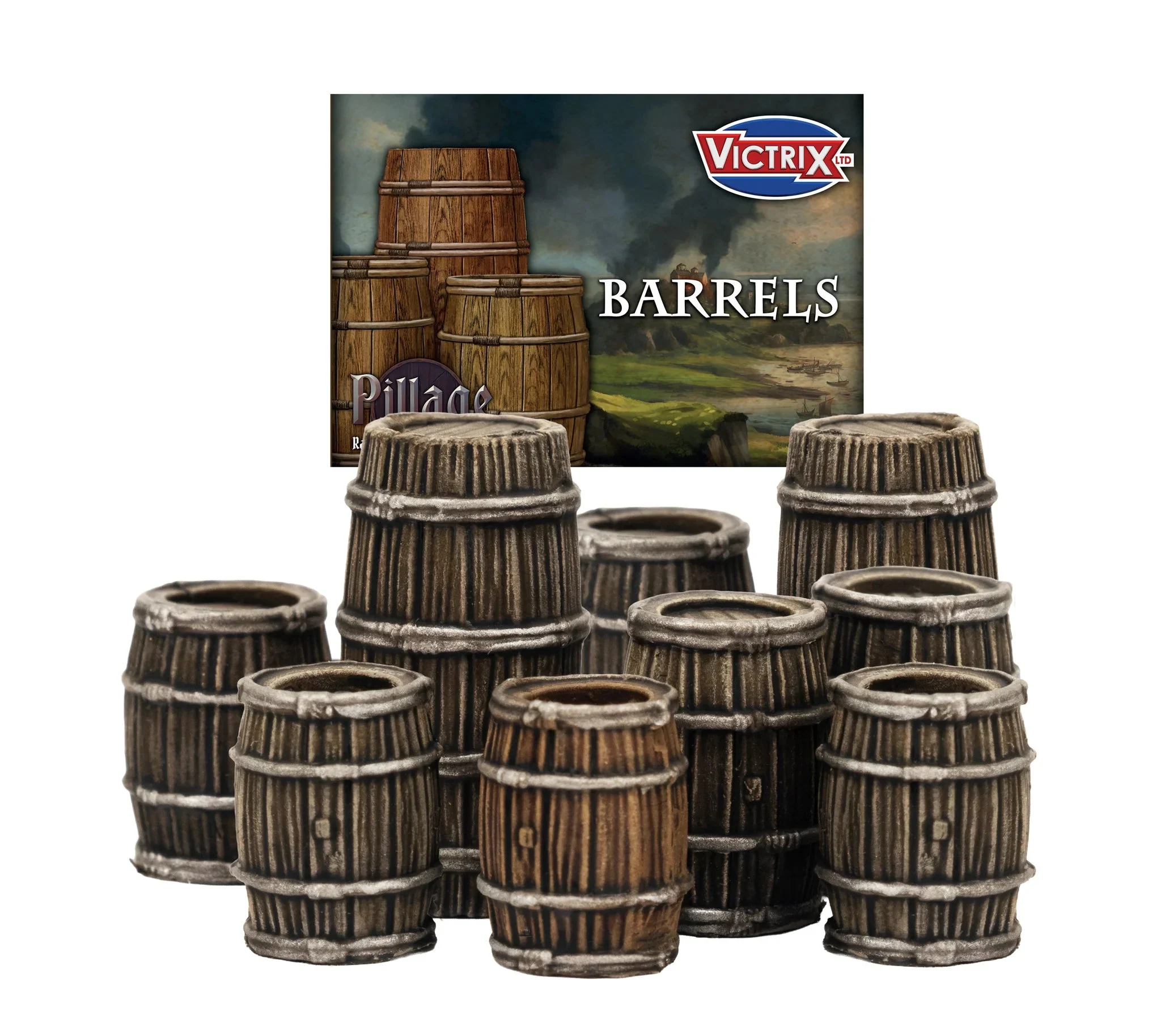 Victrix Limited Barrels 28 mm Scale Plastic – Medieval / Fantasy Collection