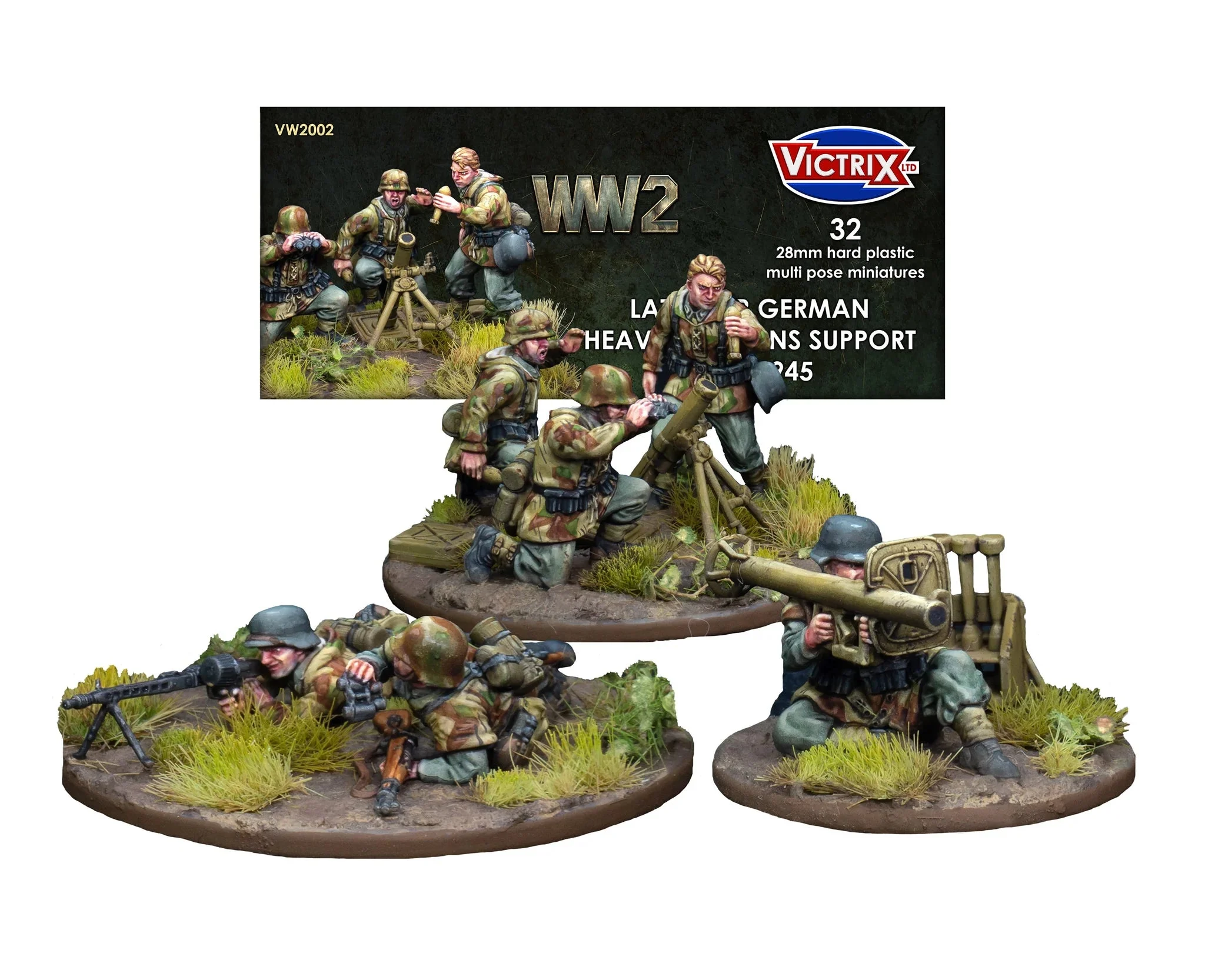 Victrix Limited Late War German Heavy Weapons Support 1944-1945 28mm Scale Model Plastic Kit