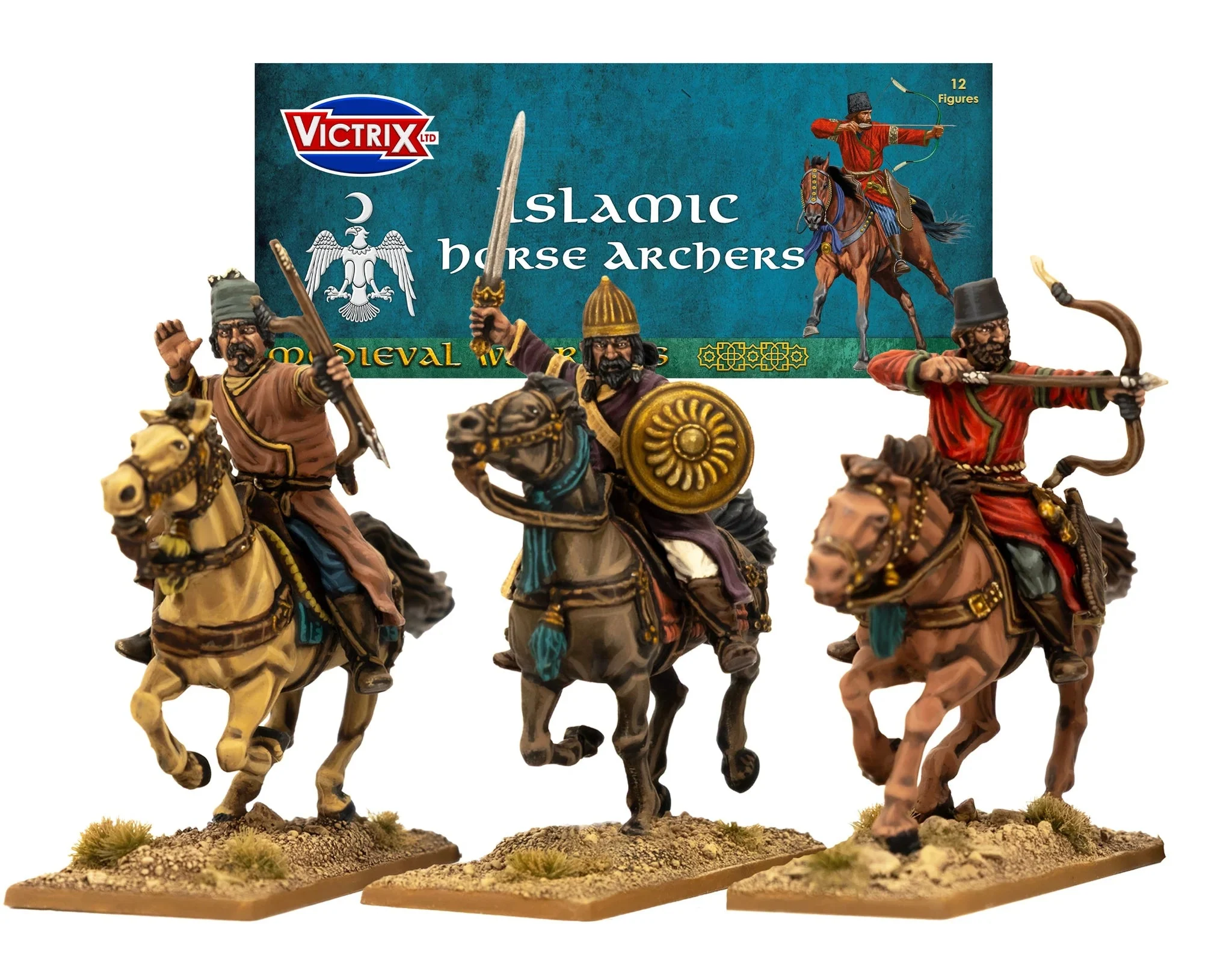 Victrix Ltd. Islamic Horse Archers 28 mm Scale Model Plastic Figures – Medieval Collection