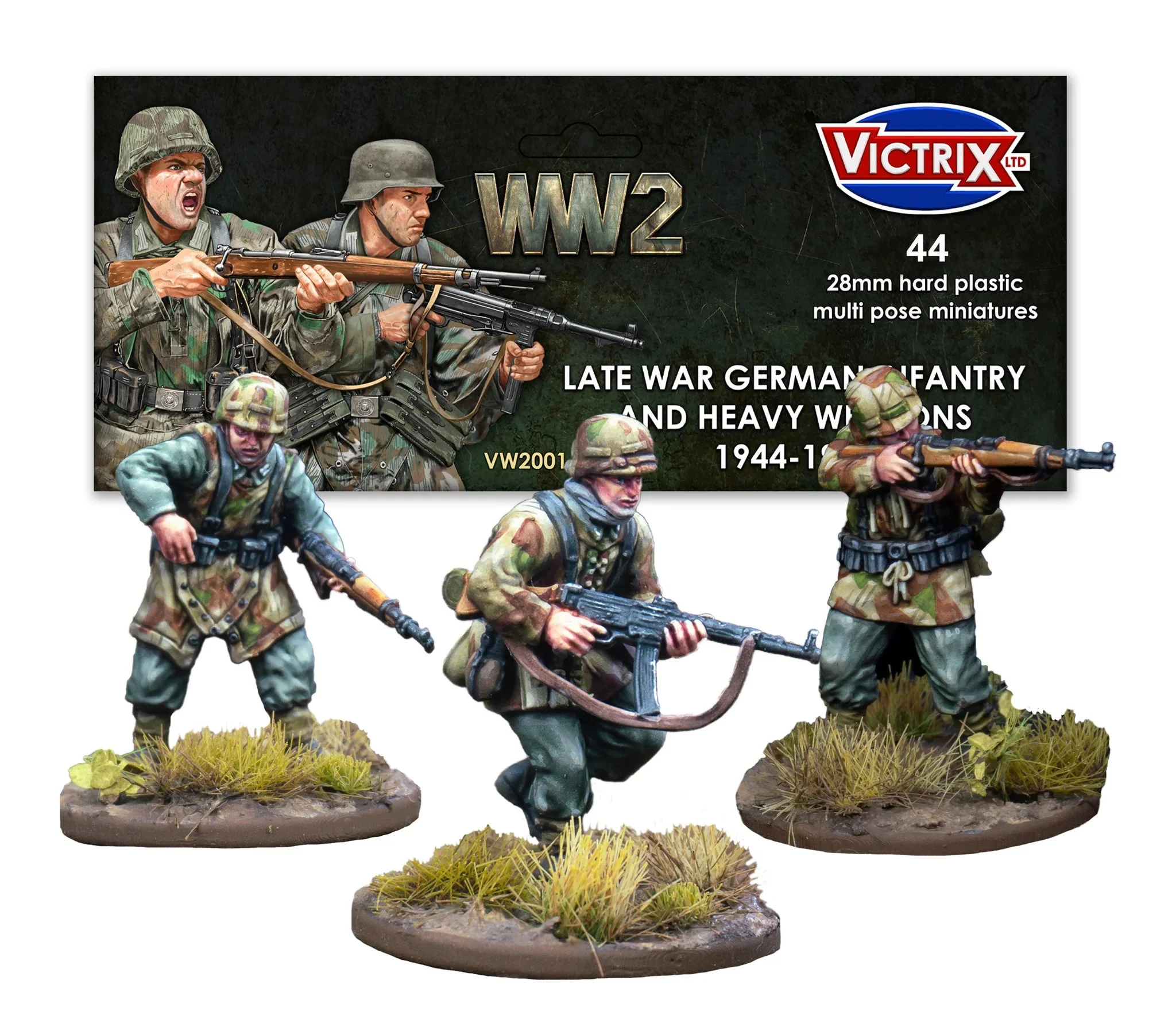 Victrix Ltd WWII Late War German Infantry & Heavy Weapons – 28mm Scale Historical Miniatures Set