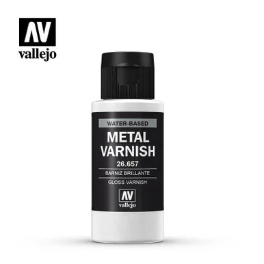 Vallejo 60ml Bottle Gloss Metal Varnish